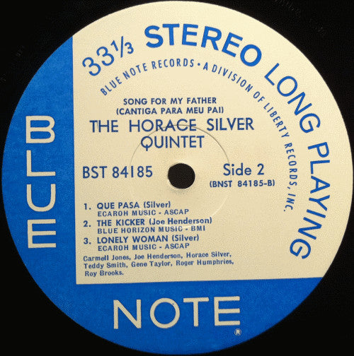 The Horace Silver Quintet : Song For My Father = Cantiga Para Meu Pai (LP, Album, RE)