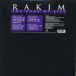 Rakim : The Book Of Life (Eric B. & Rakim's Greatest Hits) (2xLP, Comp, RM)