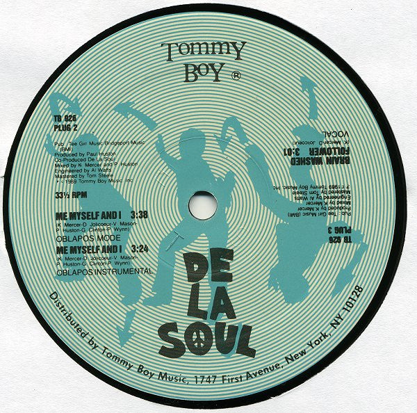 De La Soul : Me Myself And I (12", 3 S)