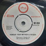 Desmond Decker* & Beverleys All Stars* : Honour Your Mother & Father (7", Single)