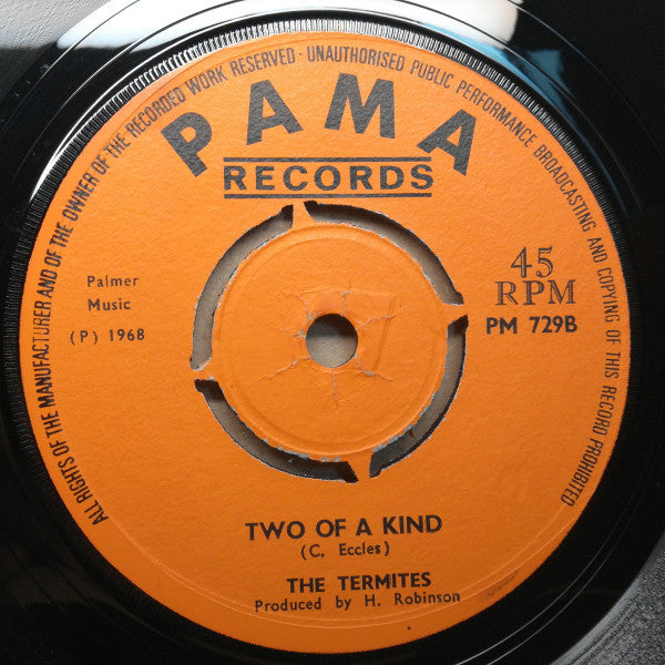 The Termites : Push It Up / Two Of A Kind (7", Single)