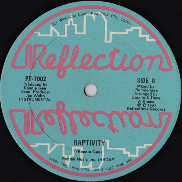 Ronnie Gee : Raptivity (12")