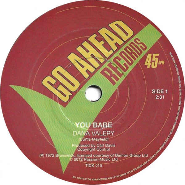 Dana Valery : You Babe / This Love Is Real (7")