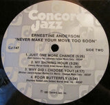 Ernestine Anderson : Never Make Your Move Too Soon (LP, Album)