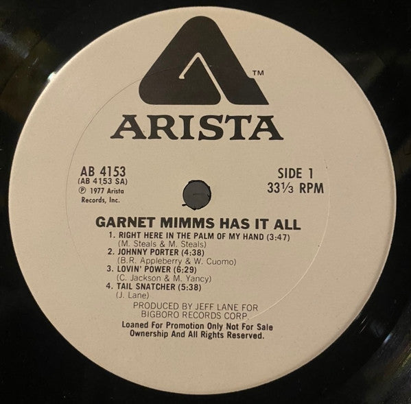 Garnet Mimms : Has It All (LP, Album, Promo)