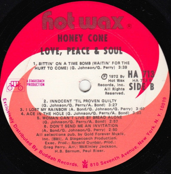 Honey Cone : Love, Peace & Soul (LP, Album)