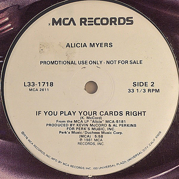 Alicia Myers : Spirit Of The Boogie (12", Promo)