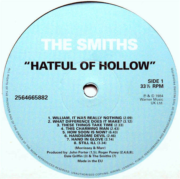 The Smiths : Hatful Of Hollow (LP, Comp, RE, 180)