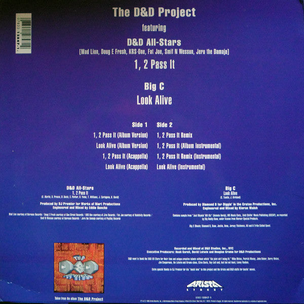 The D&D All-Stars* / Big C (3) : 1, 2 Pass It / Look Alive (12", Maxi)