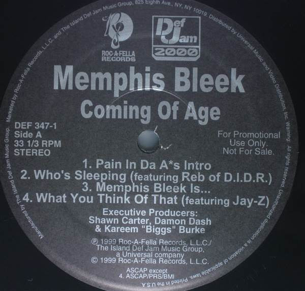 Memphis Bleek : Coming Of Age (2xLP, Album, Promo, Cle)