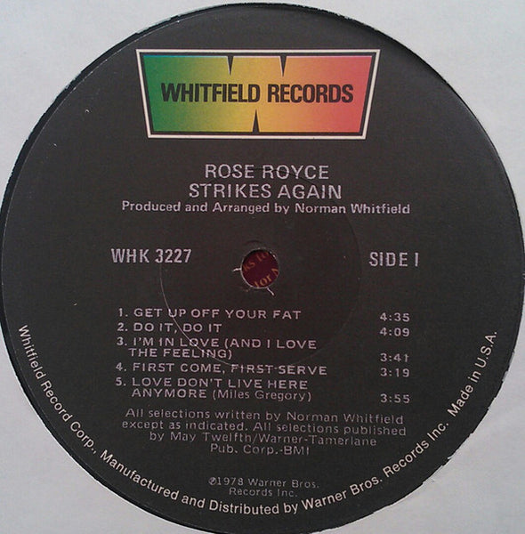 Rose Royce : Strikes Again (LP, Album, Gat)