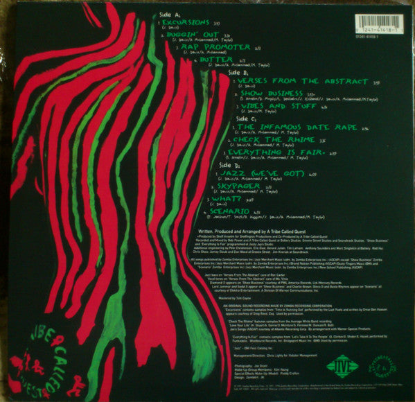 A Tribe Called Quest : The Low End Theory (2xLP, Album, RE, RM, B&W)