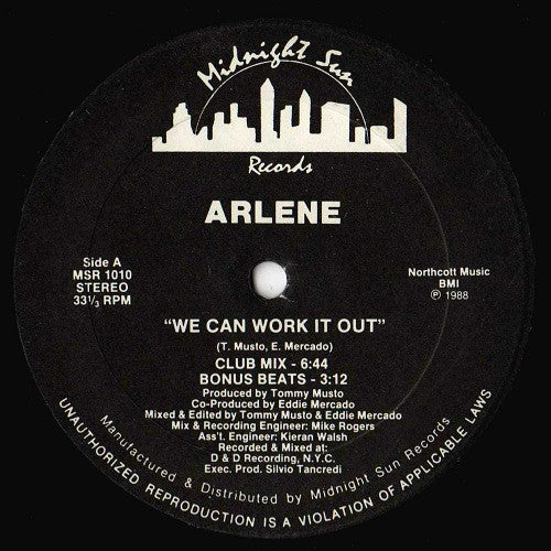 Arlene : We Can Work It Out (12")