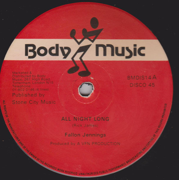 Fallon Jennings : All Night Long (12")