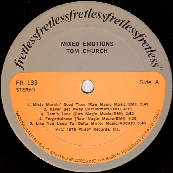 Tom Church : Mixed Emotions (LP, Album)