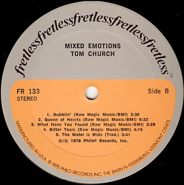 Tom Church : Mixed Emotions (LP, Album)