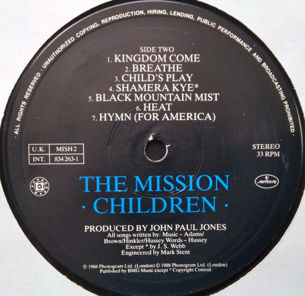 The Mission : Children (LP, Album, Gat)