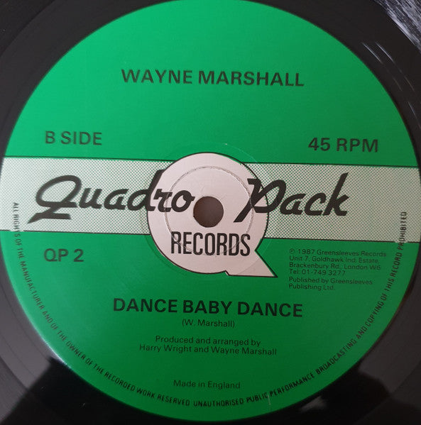 Wayne Marshall (3) : Pon A Level  / Dance Baby Dance (12")