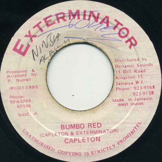 Capleton : Bumbo Red  (7")