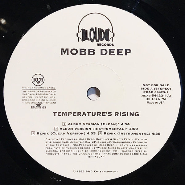 Mobb Deep : Temperature's Rising / Still Shinin' (12", Promo)