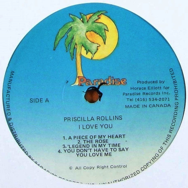 Priscilla Rollins : I Love You (LP, Album)