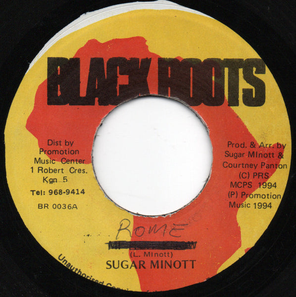 Sugar Minott : Rome (7", M/Print, RP)