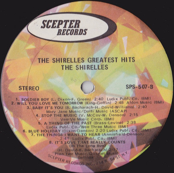 The Shirelles : The Shirelles Greatest Hits (LP, Comp, RE)