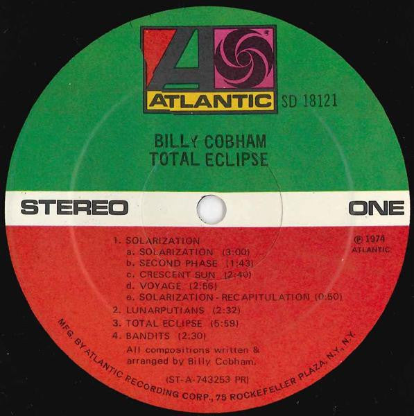 Billy Cobham : Total Eclipse (LP, Album, PR )