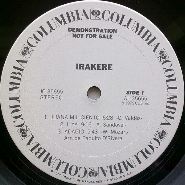 Irakere : Irakere (LP, Album, Promo, Gat)