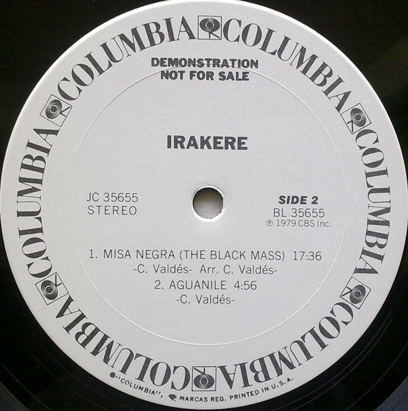 Irakere : Irakere (LP, Album, Promo, Gat)