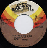 Betty Wright : Shoorah! Shoorah! / Tonight Is The Night (7")