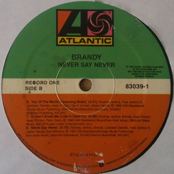 Brandy (2) : Never Say Never (2xLP, Album)