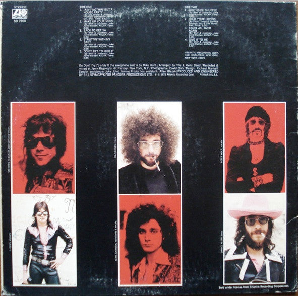 The J. Geils Band : Bloodshot (LP, Album, Club, Jac)