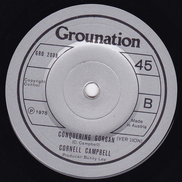 Cornell Campbell : Conquering Gorgan (7", Single)