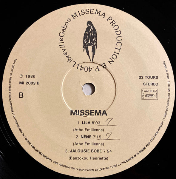 Missema : Centenaire (LP)