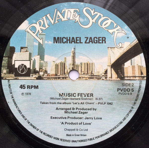 The Michael Zager Band : Soul To Soul / Music Fever (12")