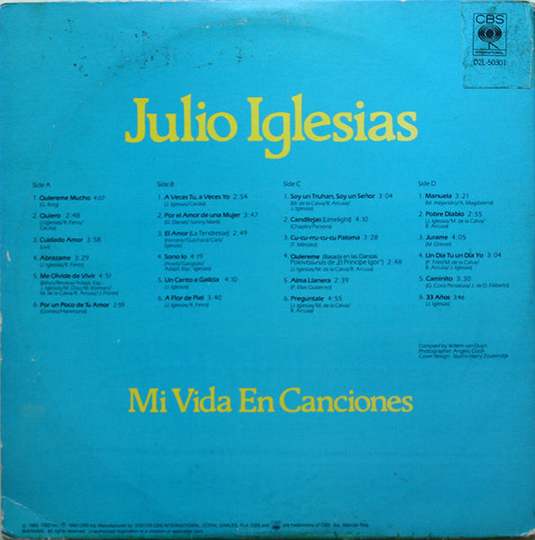 Julio Iglesias : Mi Vida En Canciones (2xLP, Comp)