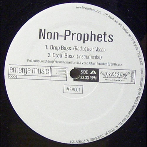 Non-Prophets : Drop Bass (12")