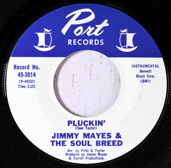 Jimmy Mayes & The Soul Breed : Drums For Sale (7", Single)