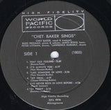 Chet Baker : Chet Baker Sings (LP, Album, RE)