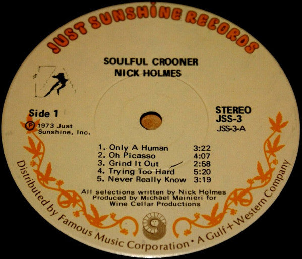 Nick Holmes (4) : Soulful Crooner (LP)