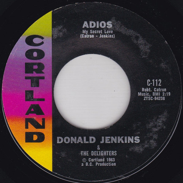 Donald Jenkins & The Delighters : Somebody Help Me (7", Styrene, Ter)