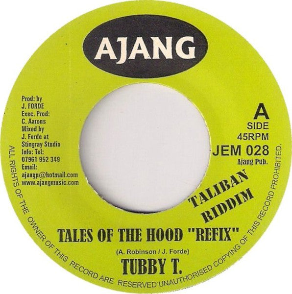 Tubby T / Gappy Ranks, Cash Money (3) & Redman (4) : Tales Of The Hood "Refix" / Less Informer (7")