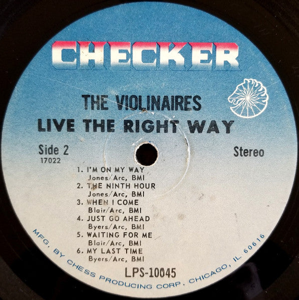 The Violinaires : Live The Right Way (LP, Album)