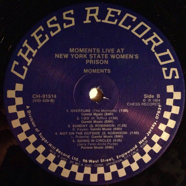 The Moments : The Moments Live At The New York State Women's Prison (LP, Album, RE)