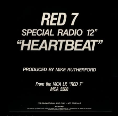 Red 7 : Heartbeat (12", Promo, Red)