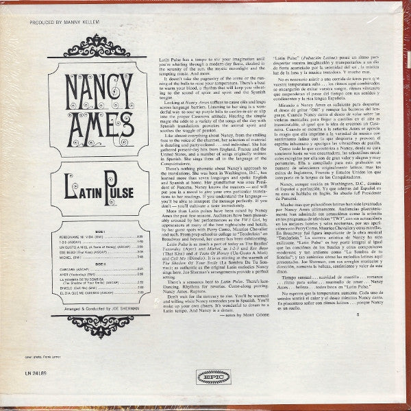 Nancy Ames : Latin Pulse (LP, Album, Mono)