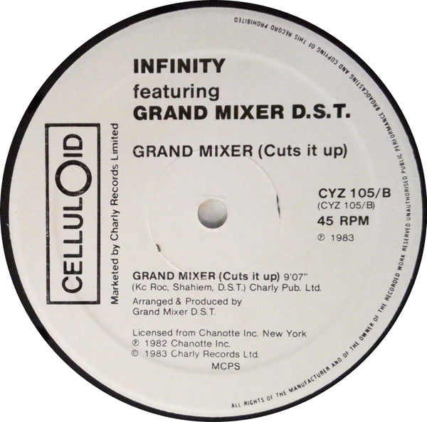 Grandmixer D.  ST.* & The Infinity Rappers : Grand Mixer (Cuts It Up) (12")