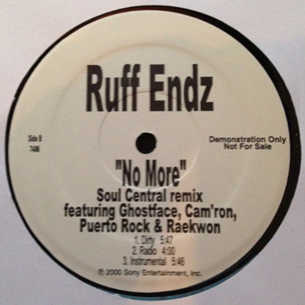 Ruff Endz : No More (Remixes) (12", Promo)