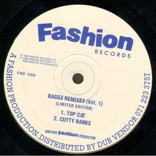 Various : Ragga Remixes (Vol. 1) (12", Ltd)